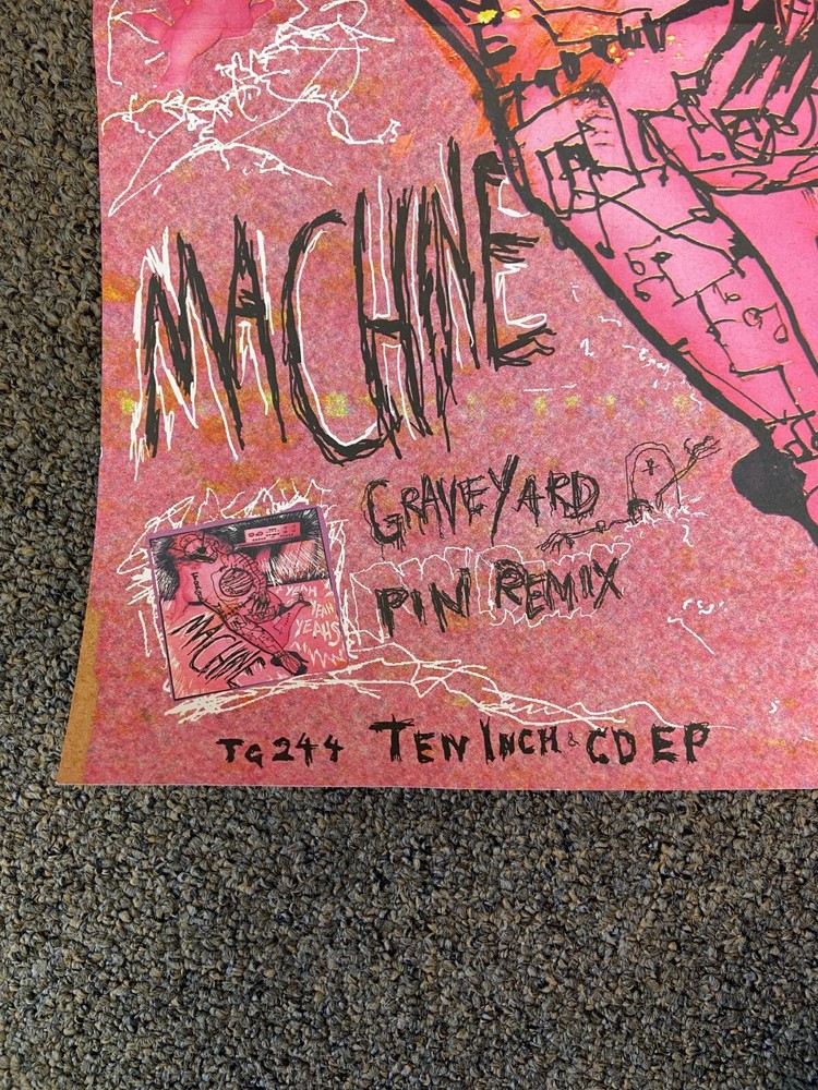 2002 YEAH YEAH YEAHS Machine Promo Poster Touch and Go