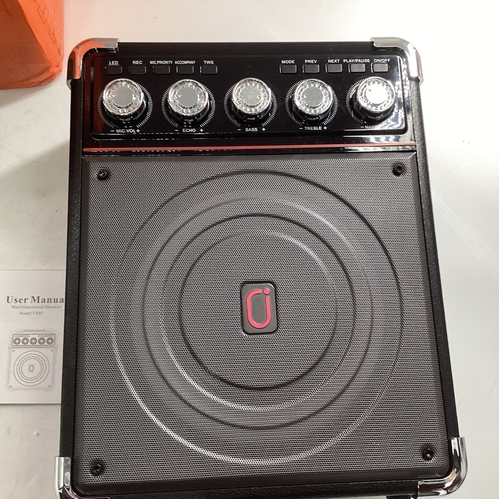 Portable Karaoke Machine With 2 Microphones Bluetooth.