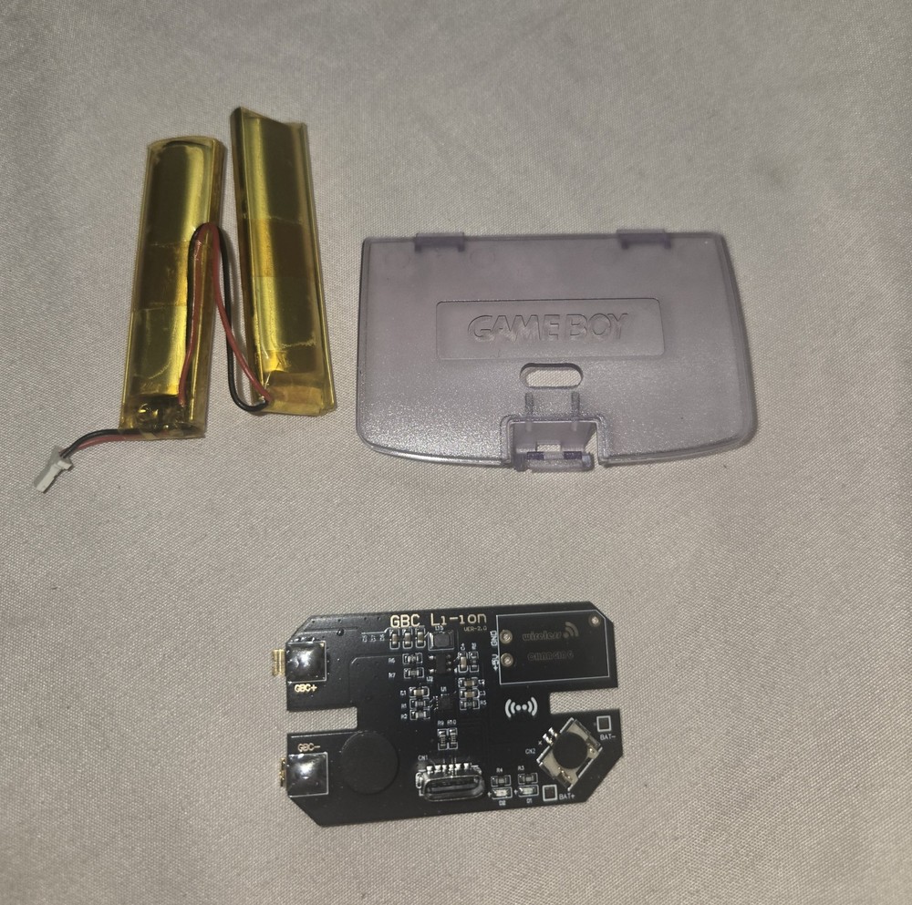 Gameboy Rechargeable Mod Kit  Type C For (2 x units) Gameboy