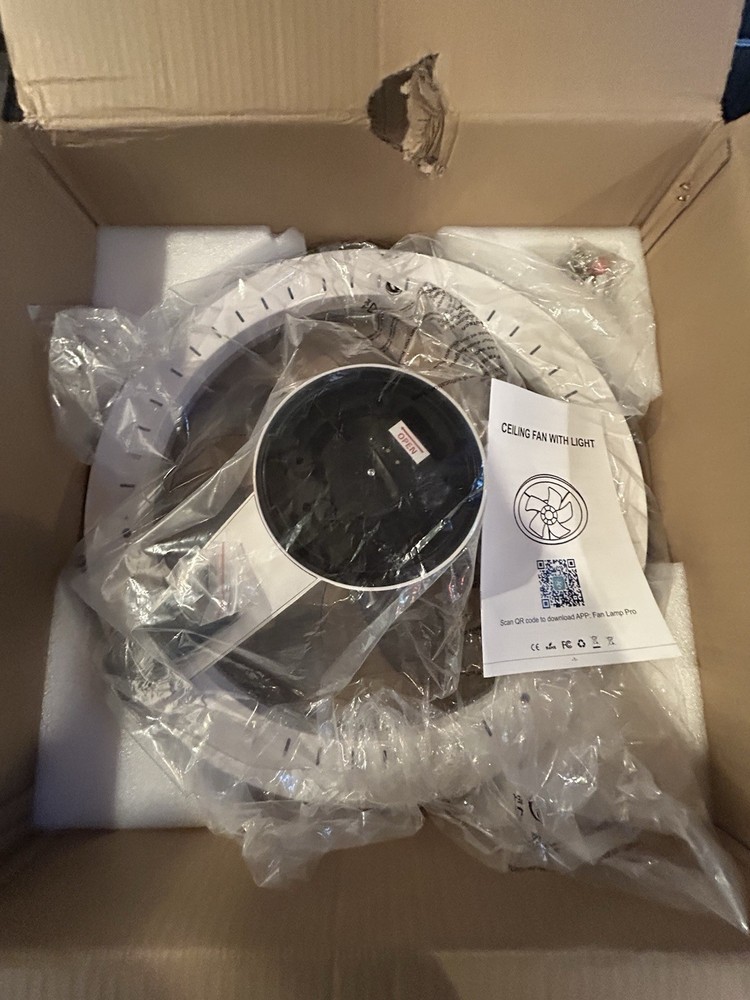 Ceiling Flush Mount Fan with Lights