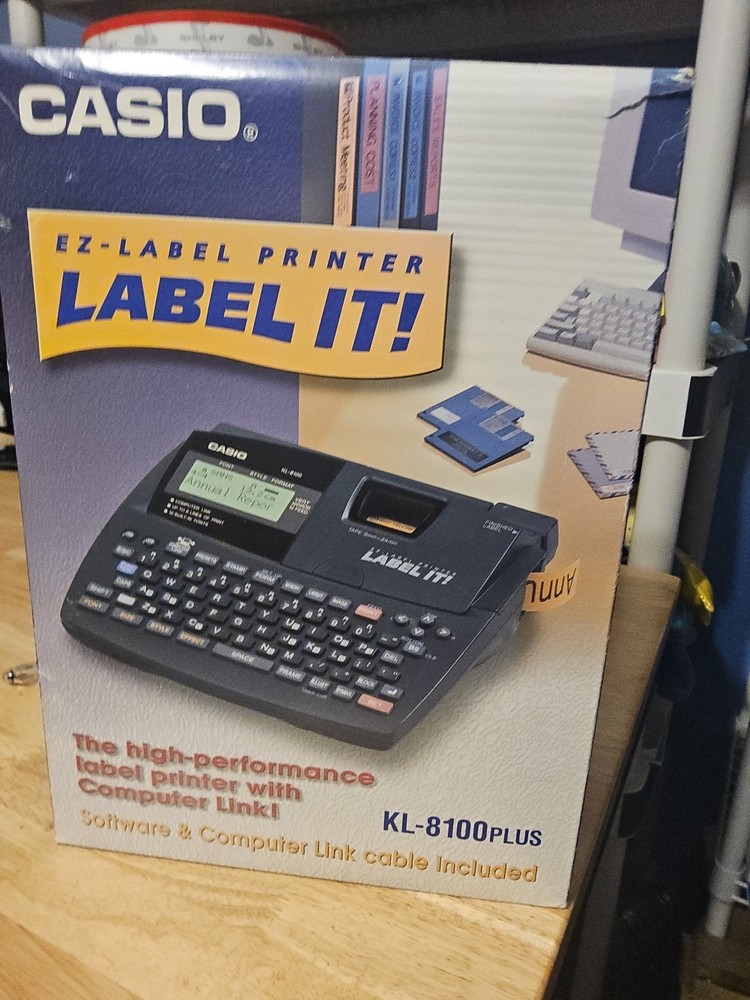 Casio Label It! KL-8100PLUS Printer Sharp Wizard OZ-630 Organizer Bundle