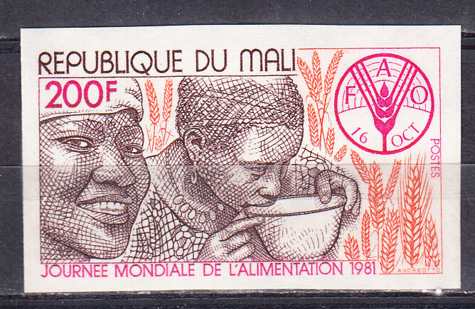 W MALI 0439v FAO WORLD DAY IMPERFORATED