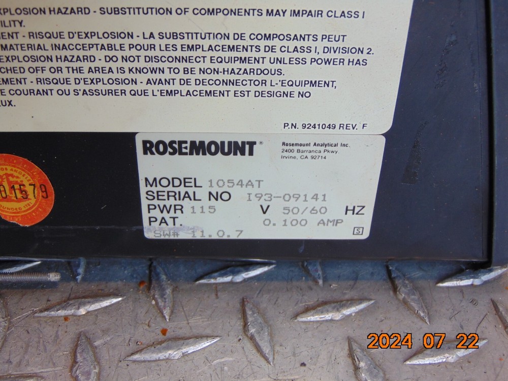 Rosemount Analytical 1054AT Toroidal Conductivity Analyzer
