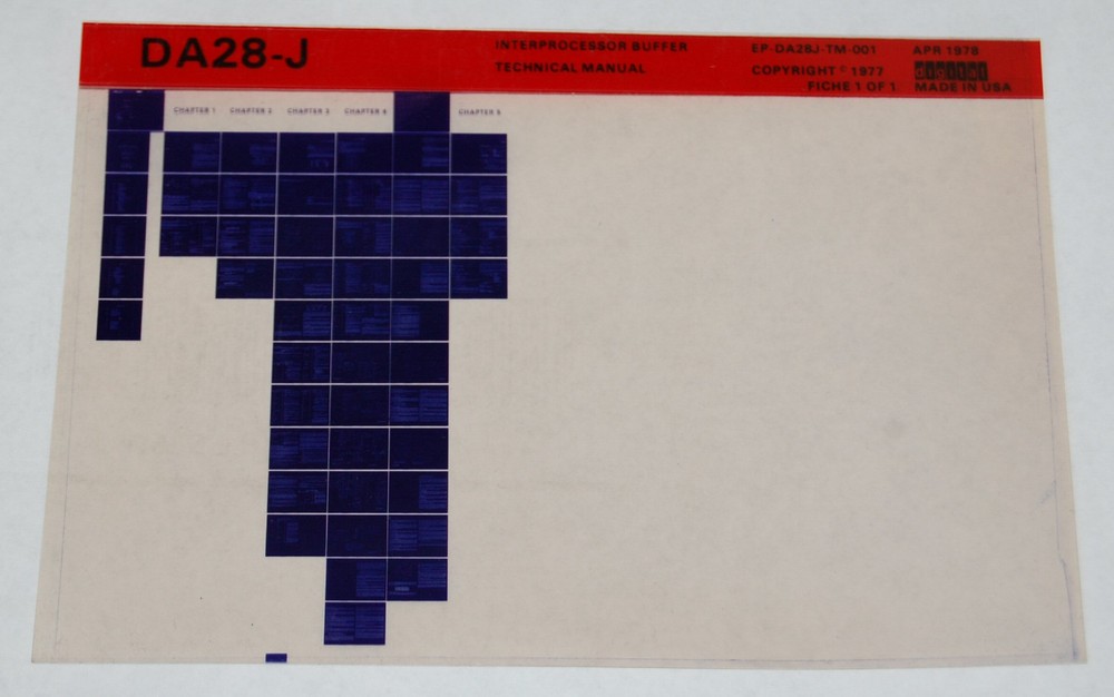 DEC DA28-J Interprocessor Buffer Technical Manual, Microfiche