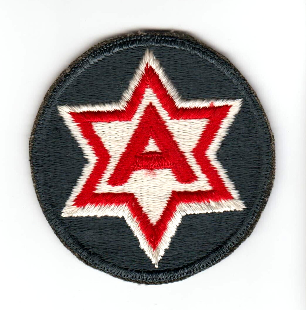 US ARMY 6th ARMY Patch Full Color USED