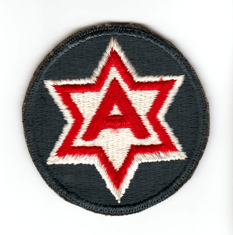 US ARMY 6th ARMY Patch Full Color USED