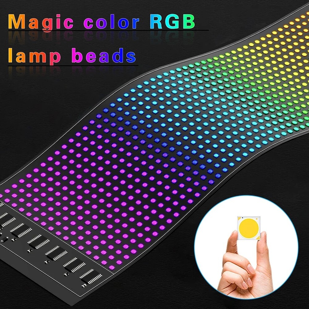 DIY Programmable Car LED Sign LED Matrix Pixel Panel Flexible LED Display