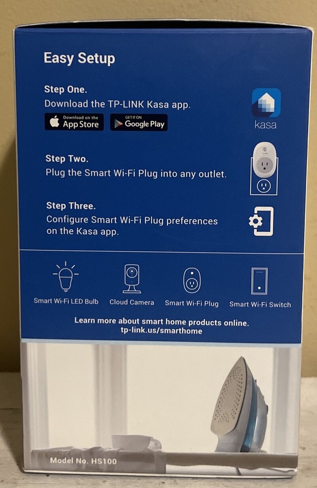 TP-Link Wi-Fi Smart Plug HS100 Amazon Alexa Google Assistant Cortana White
