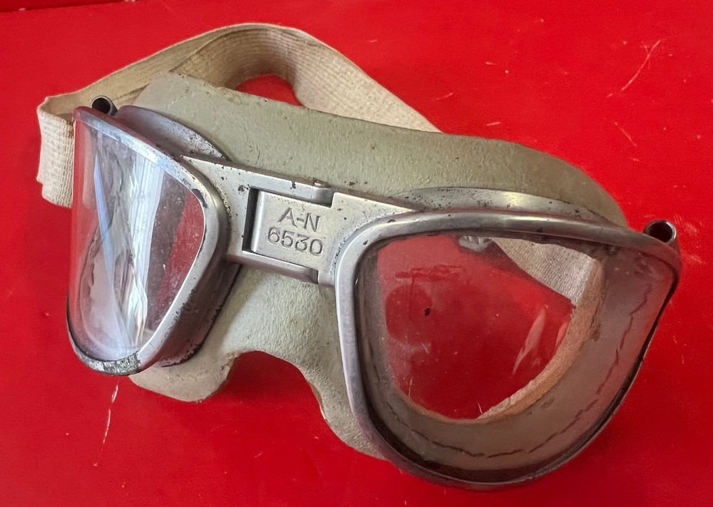 AMERICAN OPTICAL AN-6530 FLYING GOGGLES- 100% ORIGINAL