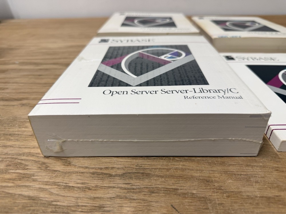 SYBASE SQL Server Refrence Manuals Admin Guide Books Open Client Books Lot