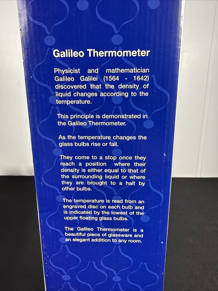Galileo Thermometer 7 Ball 13.5" - 35cm