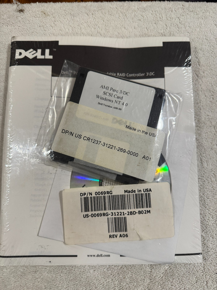 Dell AMI Perc 3/DC SCSI Card Win NT 4.0 PERC Guide & Software!!!!