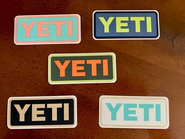 YETI stickers