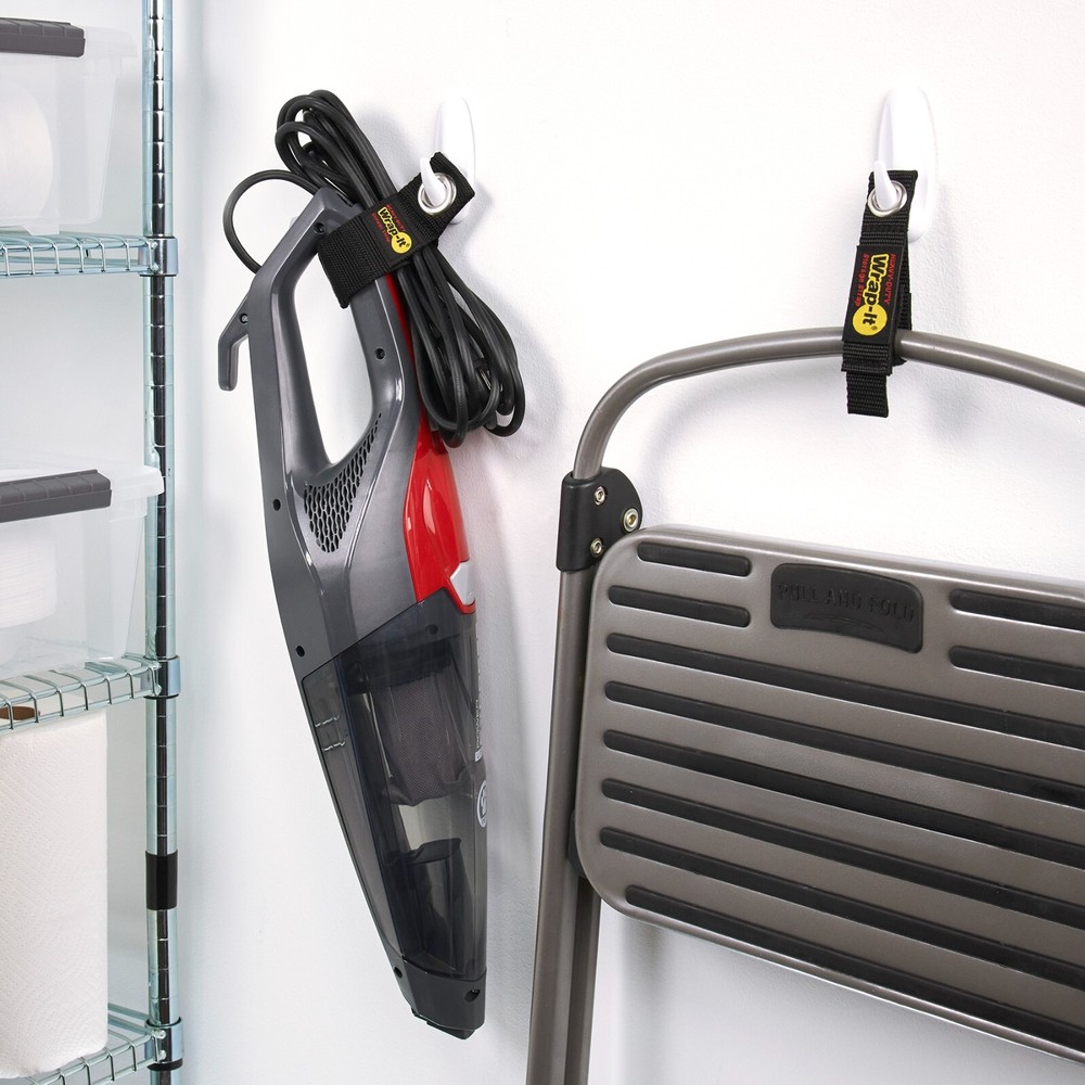 Heavy-Duty and Easy-Carry Wrap-It Storage Straps Assorted 9 Pack