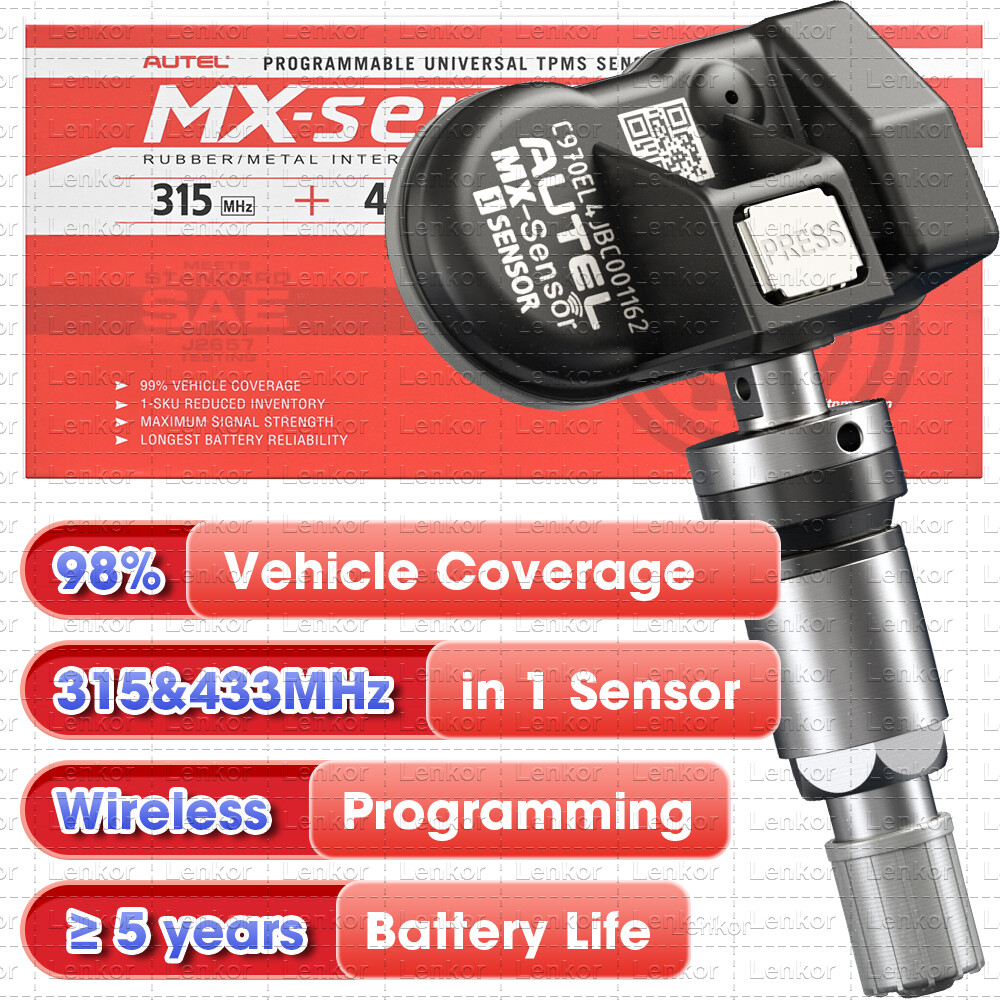 Autel MX-Sensor 315MHz&433MHz Programmable TPMS Universal Tire Pressure Sensor