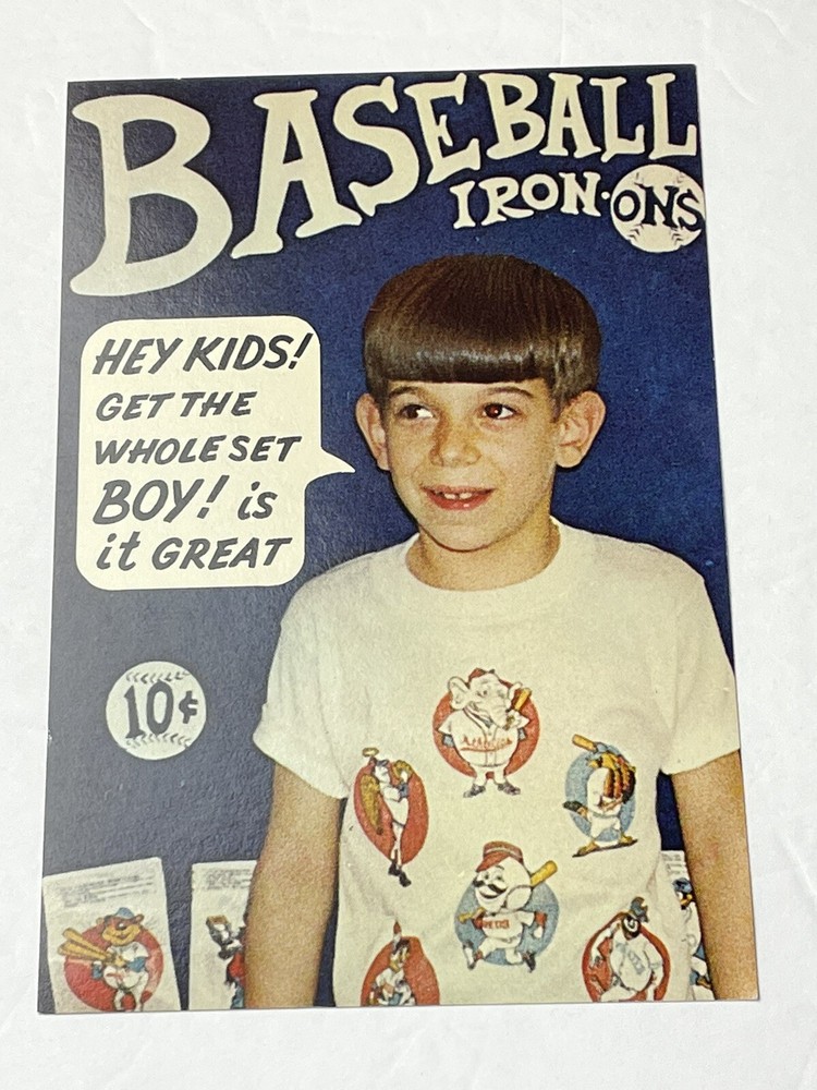 1970’s BASEBALL MLB IRON ONS Gumball Machine Card