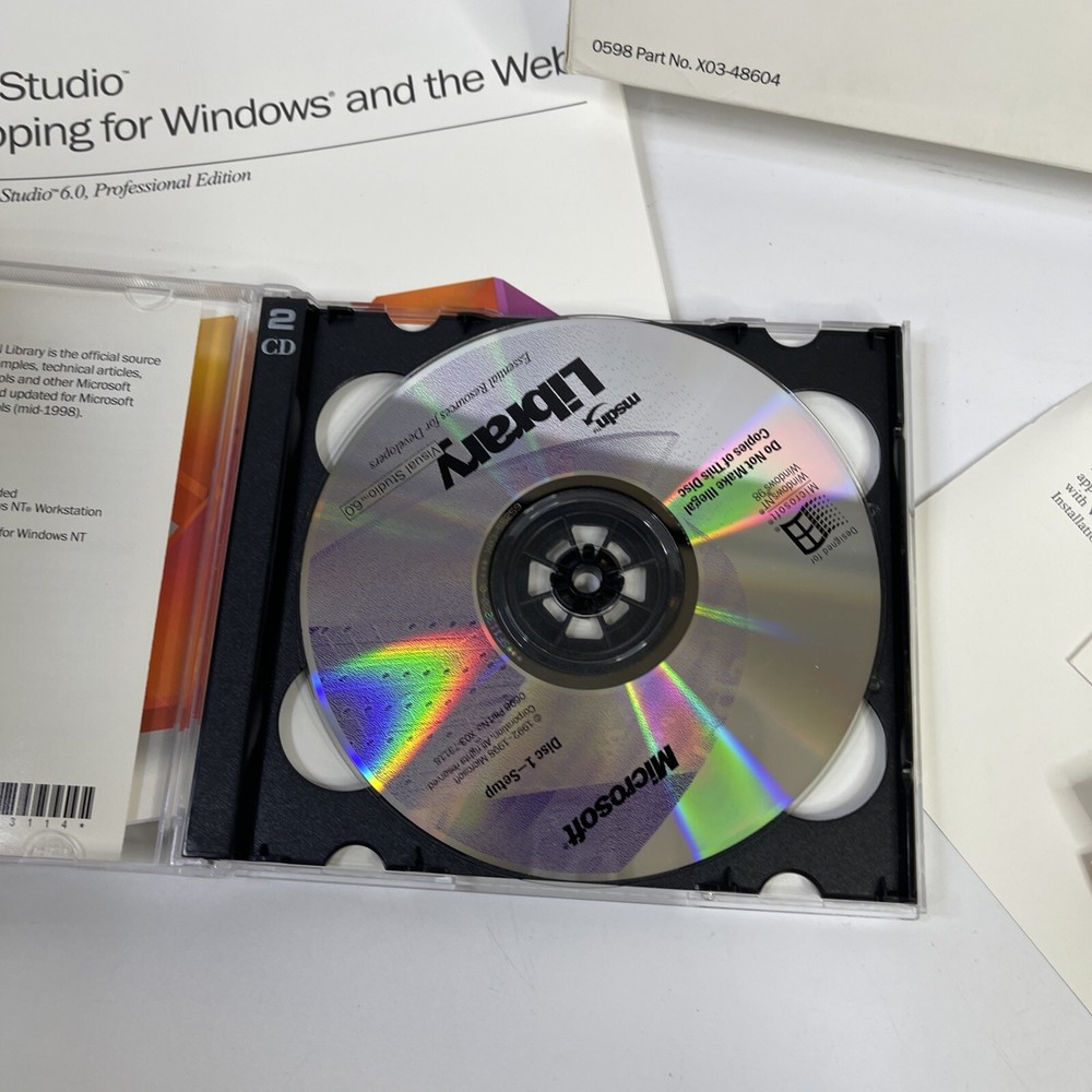 Microsoft Visual Studio 6.0 Professional Edition Upgrade W/key