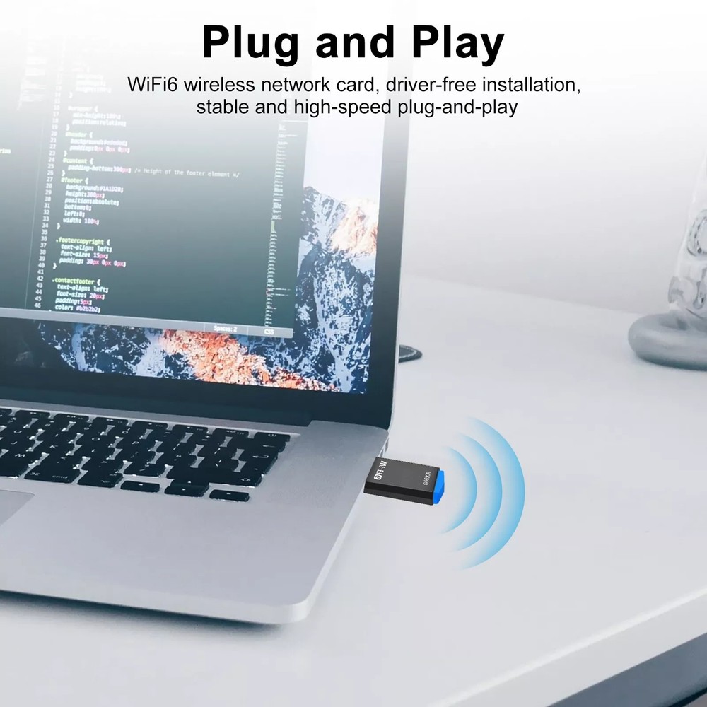 900M 2.4/5Ghz WiFi USB Receiver Mutiple Data Encryption Modes Upgraded Security