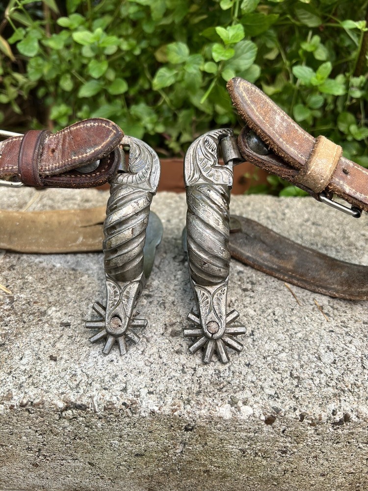 Antique Mexican child spurs