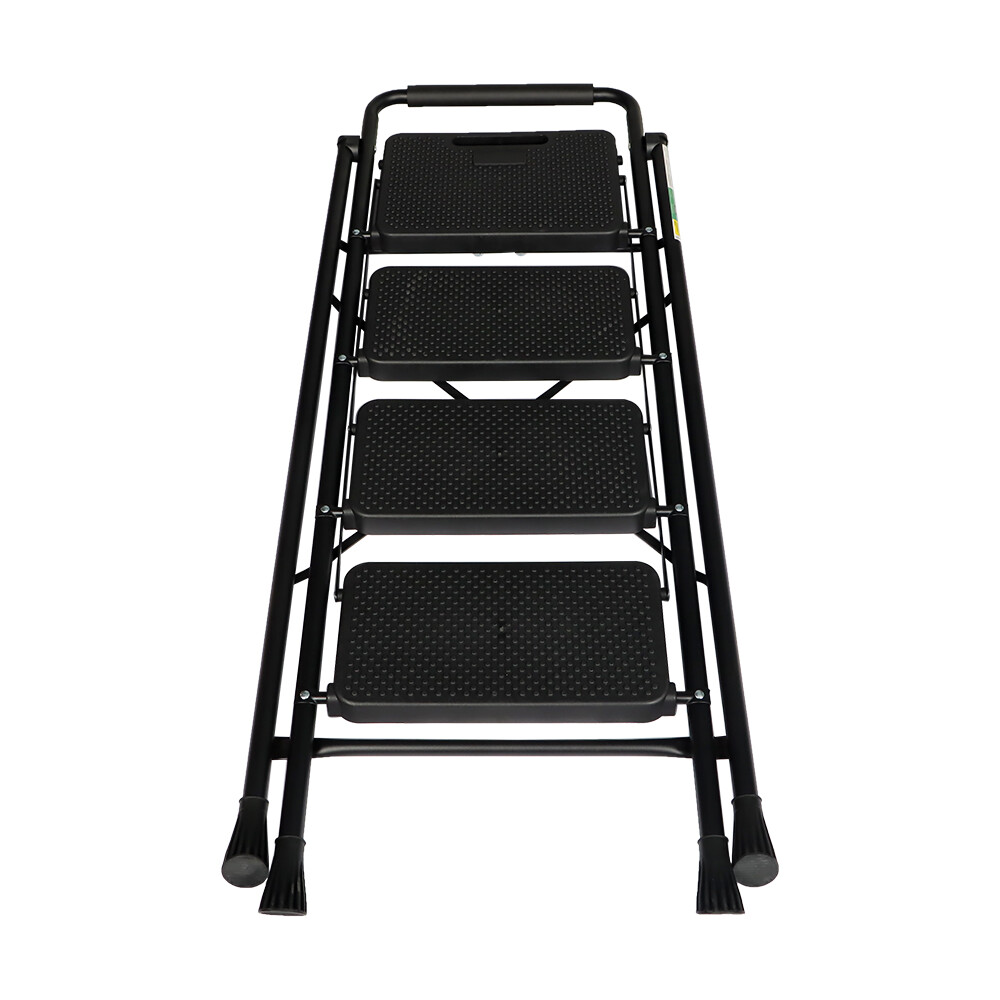 Folding Step Stool Wide Anti-Slip Pedal Sturdy Steel Ladder 2/3/4 steps