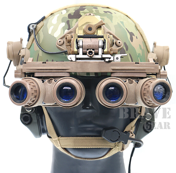 GSGM DPAM Mount w/Helmet Shroud for ANVIS Night Vision Dark Earth