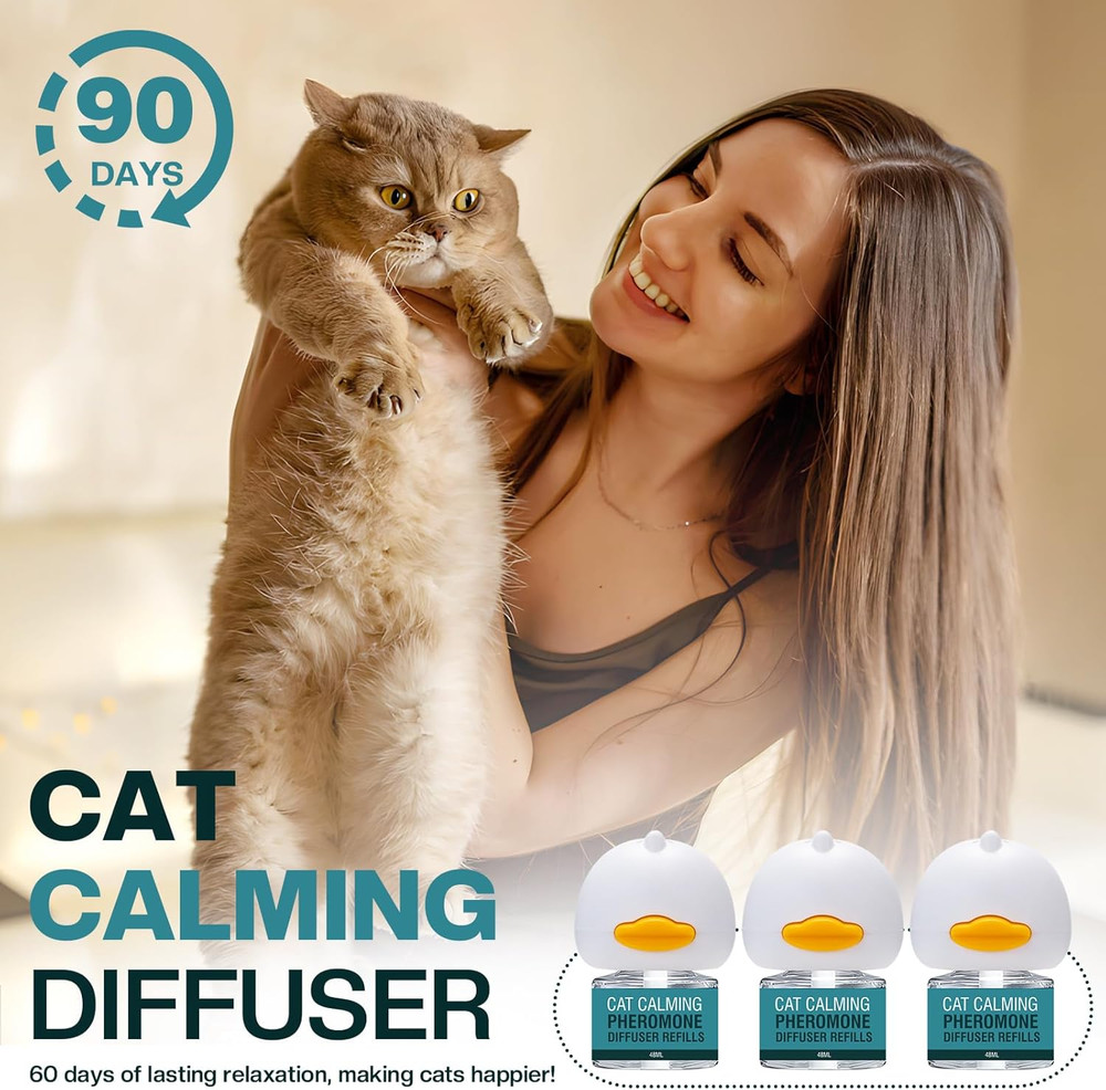 Cat Calming Diffuser 6 in 1 Multicat Calming Pheromones Diffusers Relief Stress