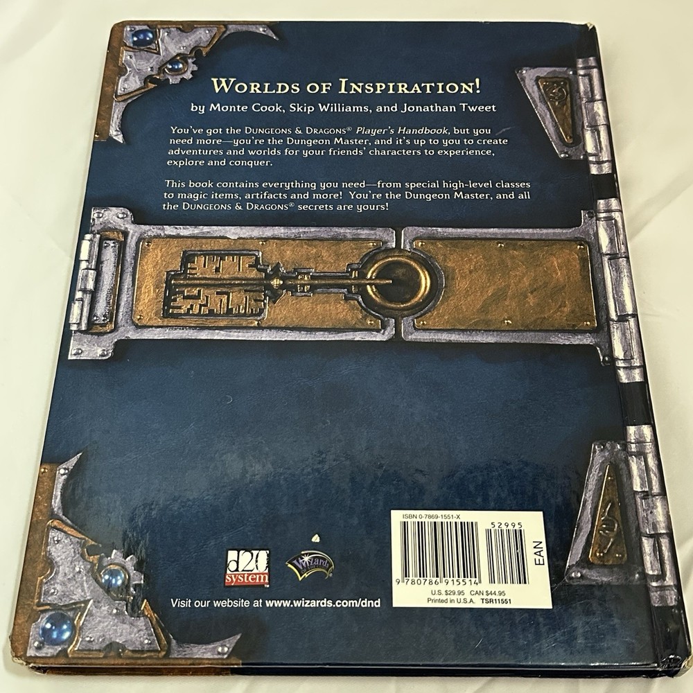 D&D - Dungeon Master's Guide Core Rulebook II (2000) FIRST PRINTING!!! (3e)