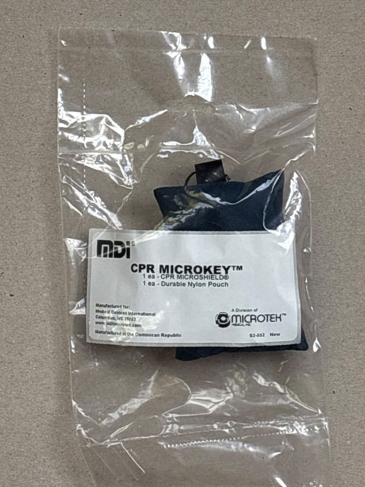 MDI MicroKey CPR Safety Microshield SEALED set of 4