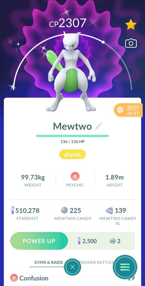 Pokemon Mewtwo Shiny 1 Million