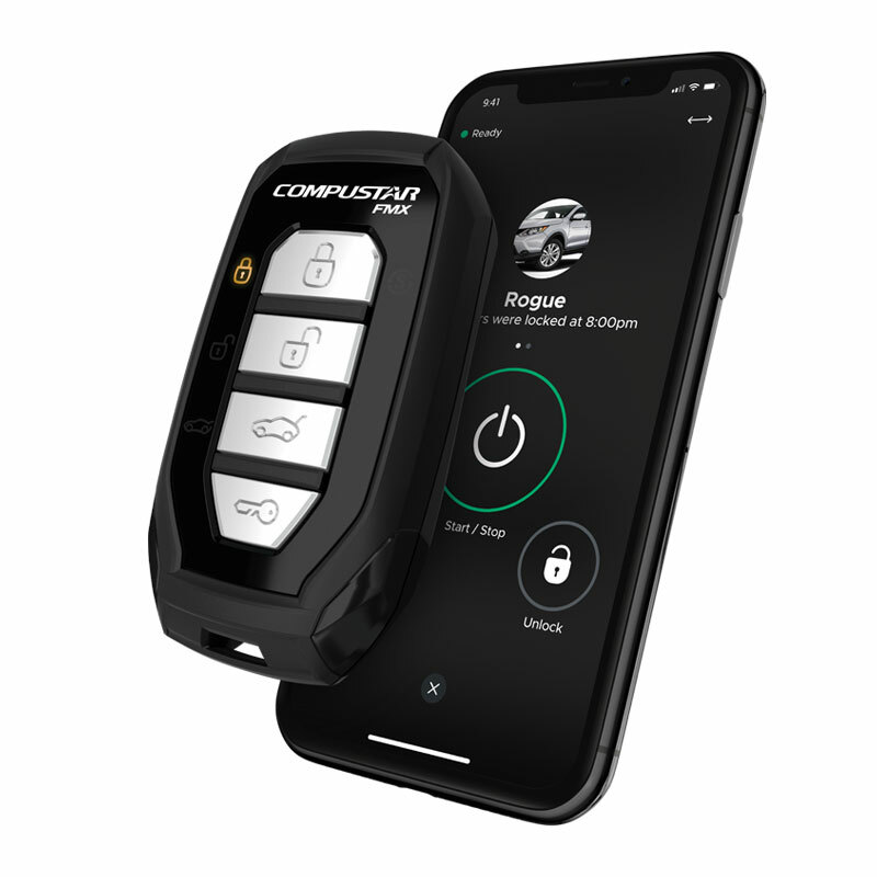 Compustar CSX4900-S 2-Way LED Remote + Drone Mobile DR-X1 LTE Smartphone Control