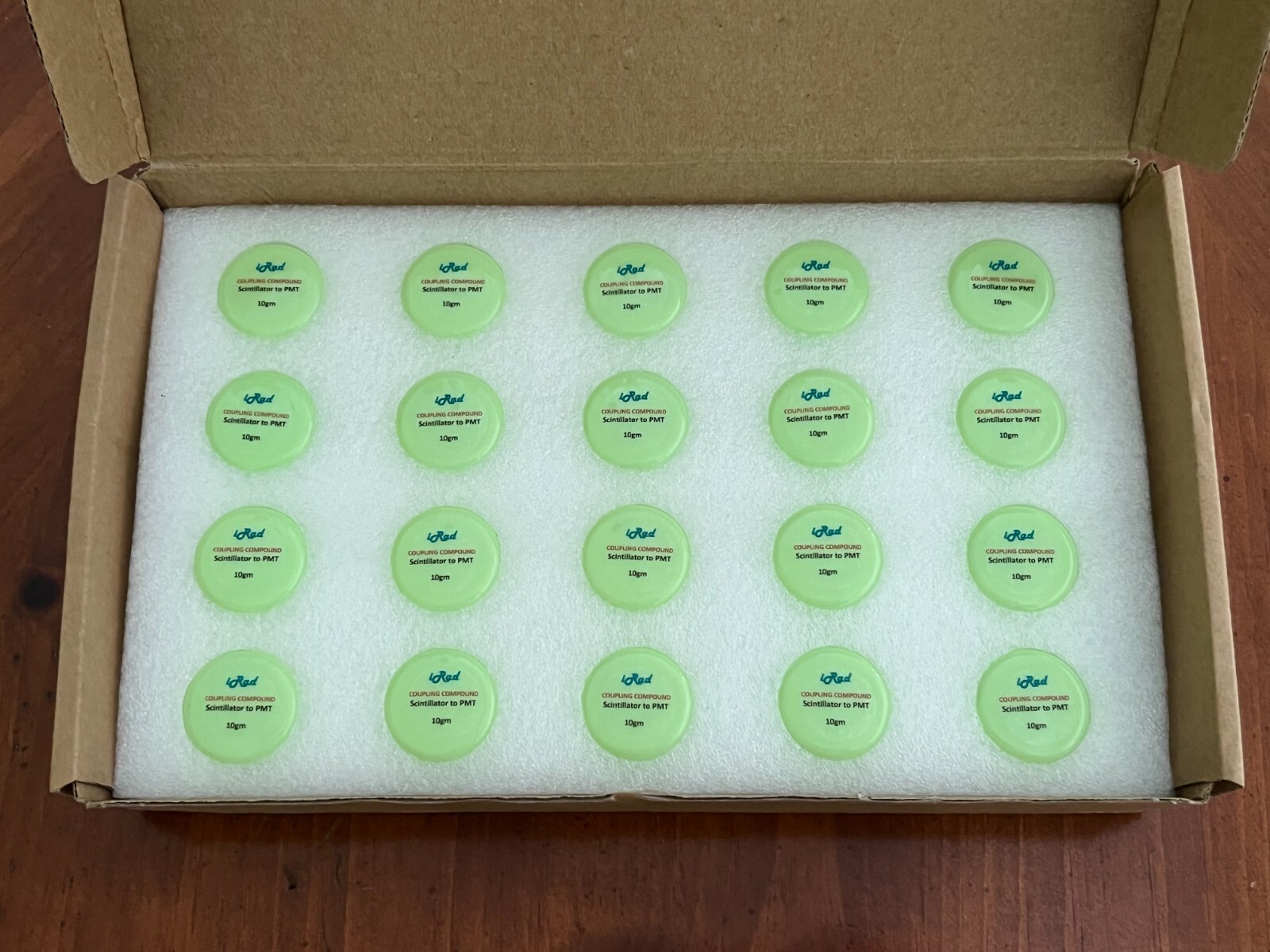 Silicone Optical Coupling Compound for PMT Photomultiplier Scintillator Detector