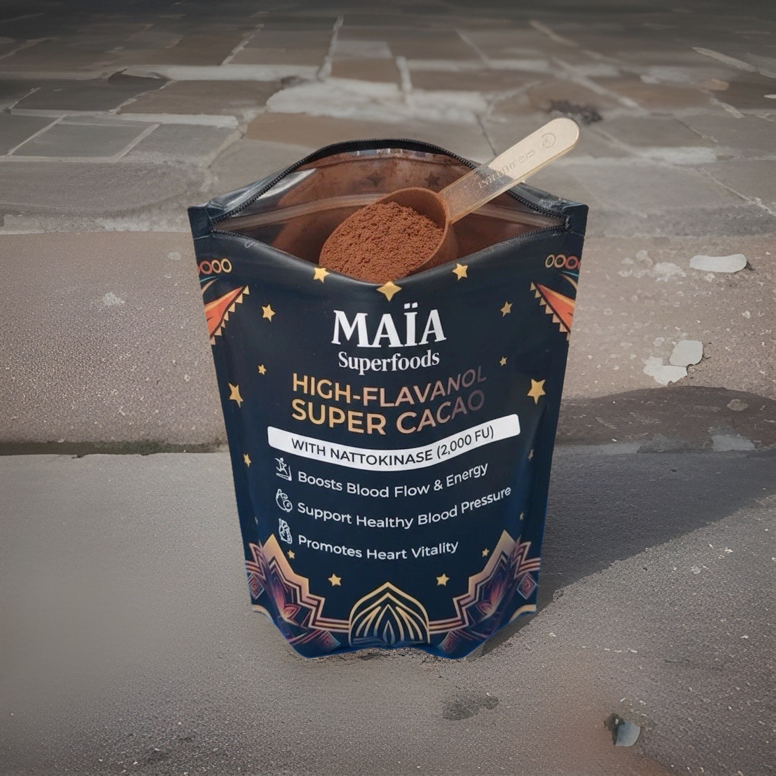 MAIA HIGH-FLAVANOL SUPER CACAO 7 Oz - 30 Servings **FREE SHIPPING**