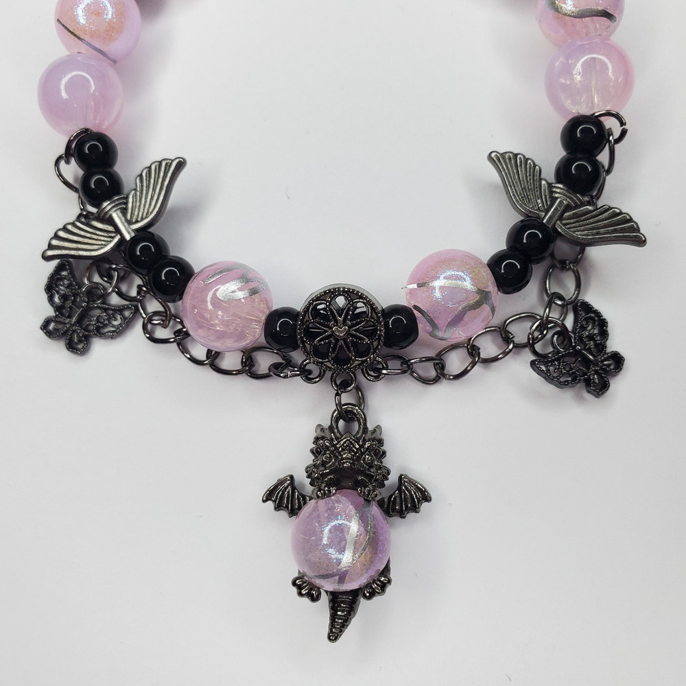 Hand crafted artisan unique gemstone bracelet