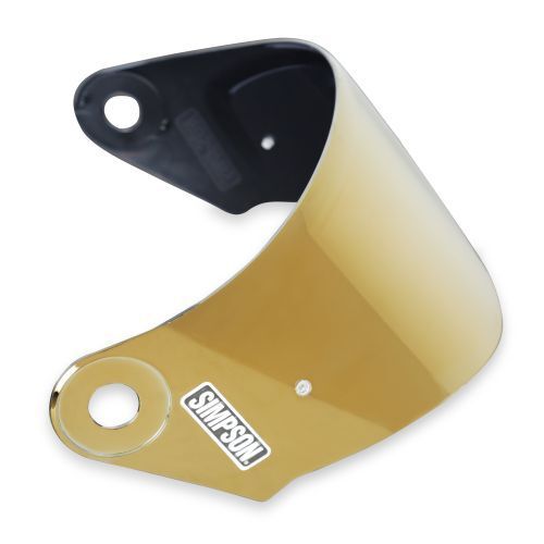 Simpson Safety MBGSE Helmet Shield - Gold Mirror For Mod Bandit NEW