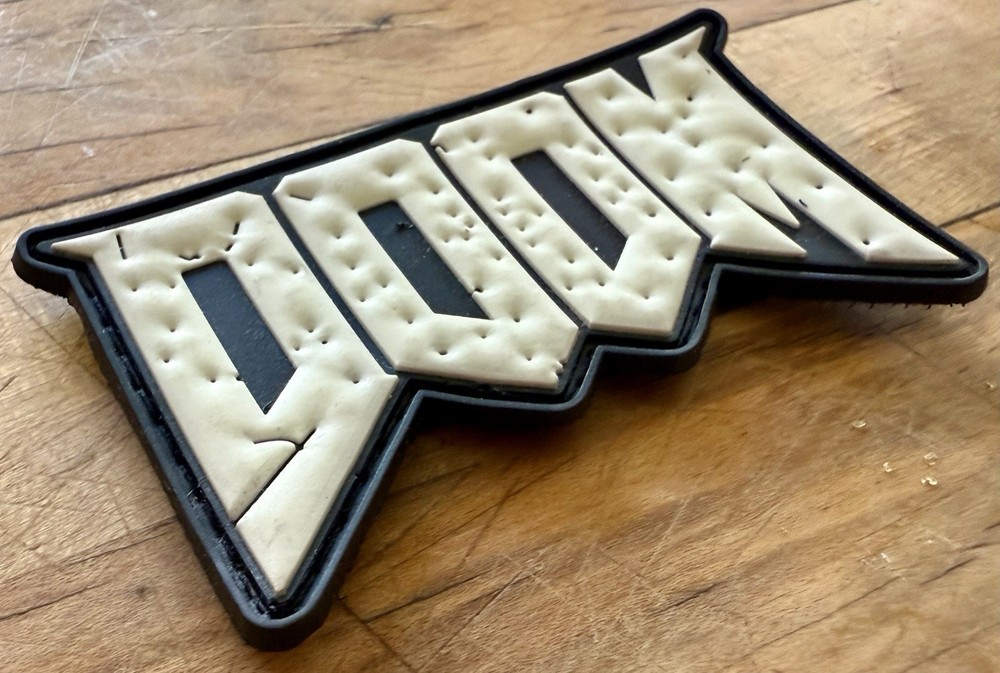 “Doom” Logo Patch Black & White Variant