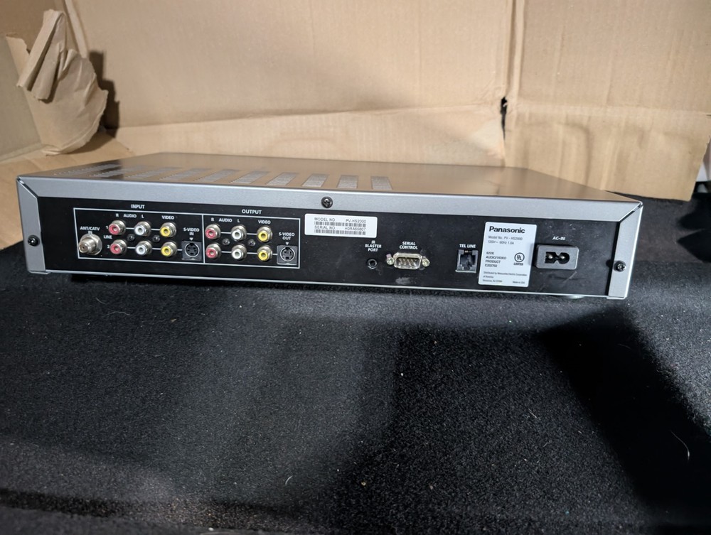 2000 PANASONIC PV-HS2000 SHOWSTOPPER RECORDER