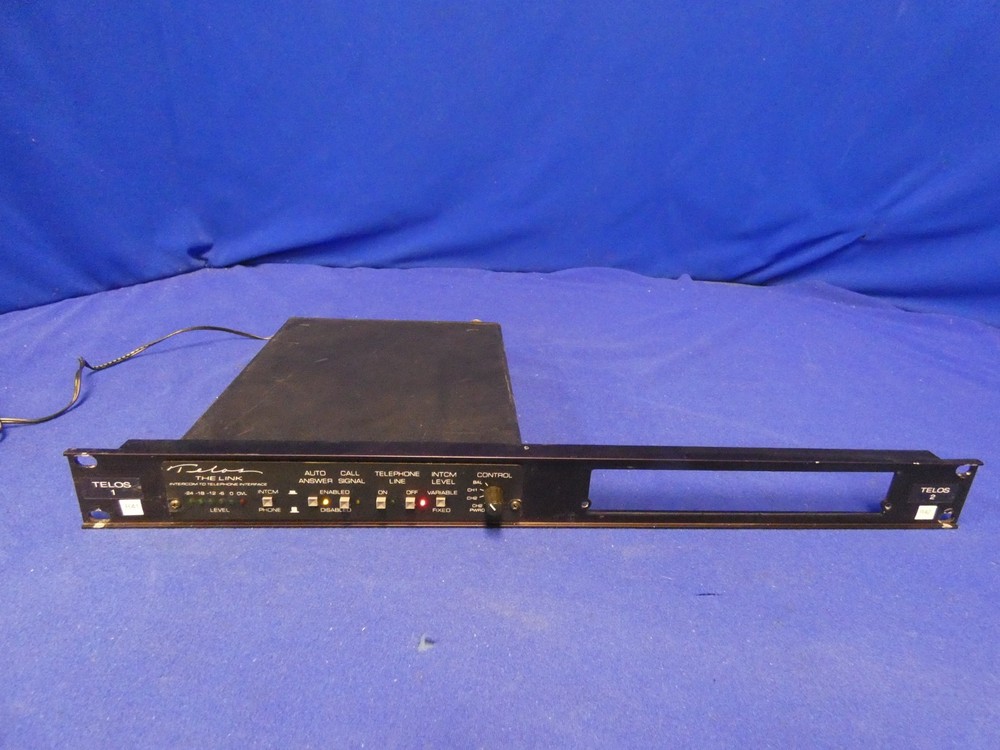 Telos "The Link" Intercom to Telephone Interface, works-no power supply read ad