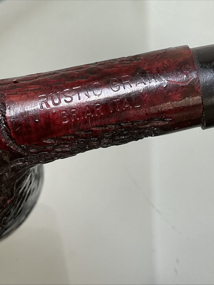 Rustic Grain Briar Italy Smoking Pipe