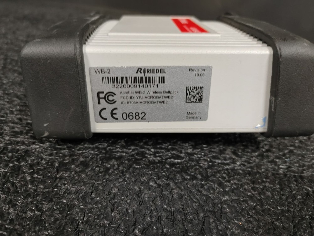 Riedel WB-2 Acrobat Digital Wireless Intercom Wireless Beltpack Headset Station