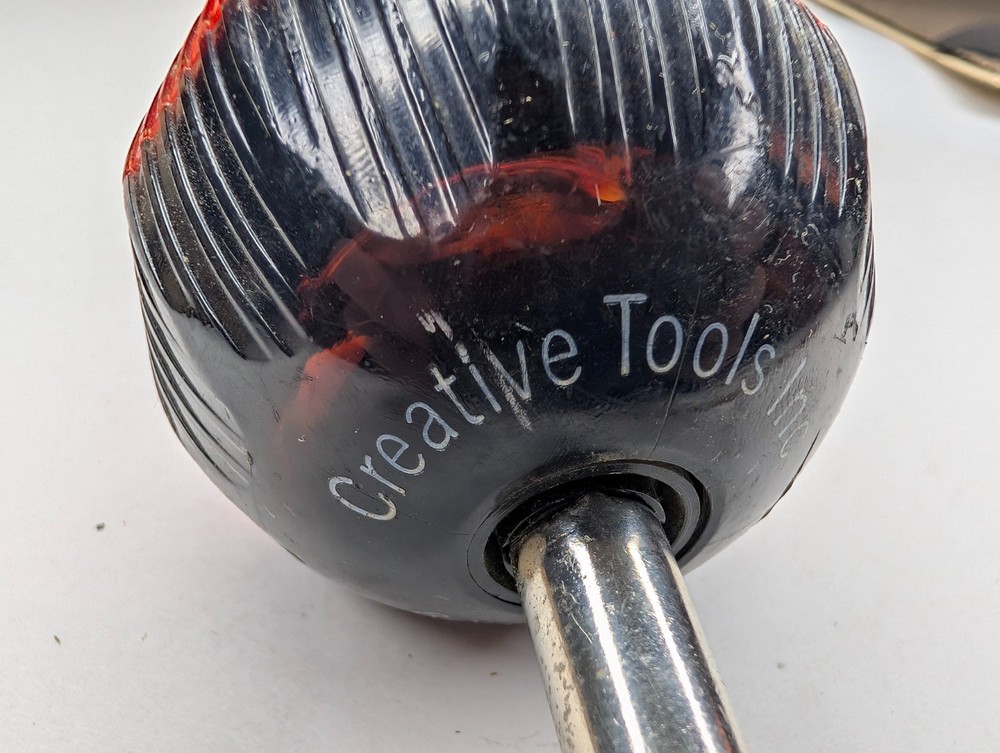 Vtg EasyDriver Creative Tools Ratcheting Screwdriver Handle Bennington VT Red