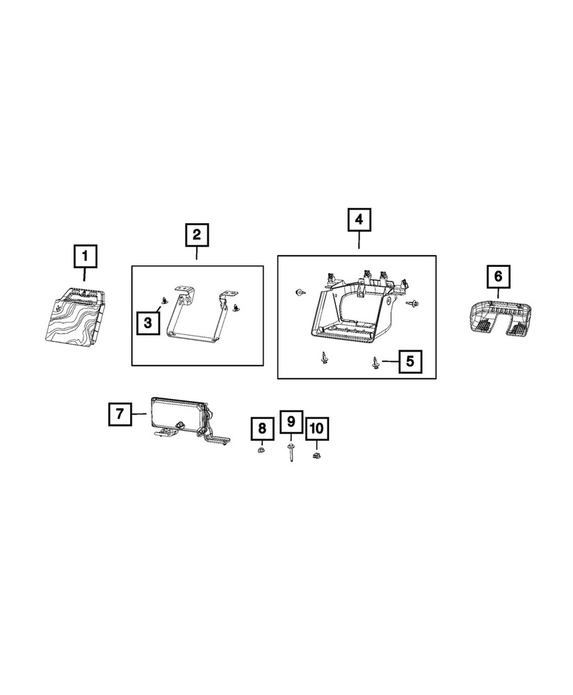 Genuine Mopar Forward Facing Camera 04672889AA