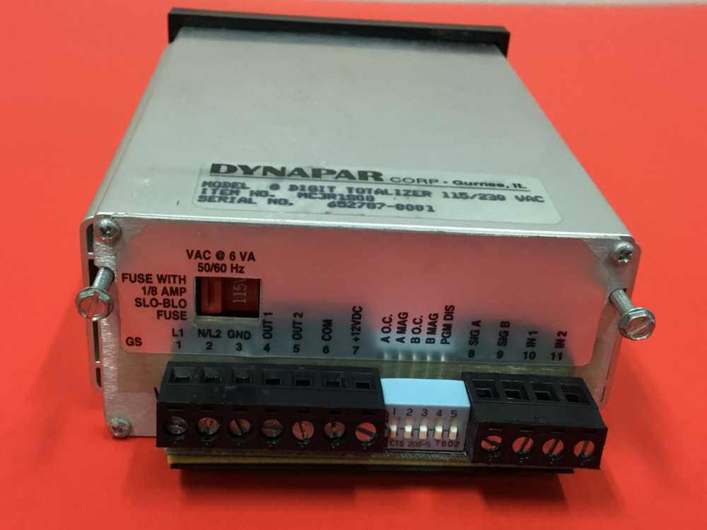 Dynapar - Max jr Count 1 - P/N: MCJR1S00 - 8 Digit Totalizer