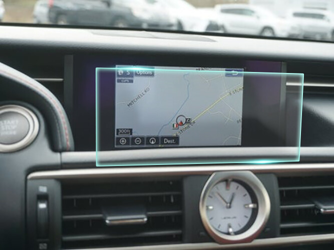 Crystal Clear Screen Protector for 2017 Lexus RC 350 Vehicle Navigation