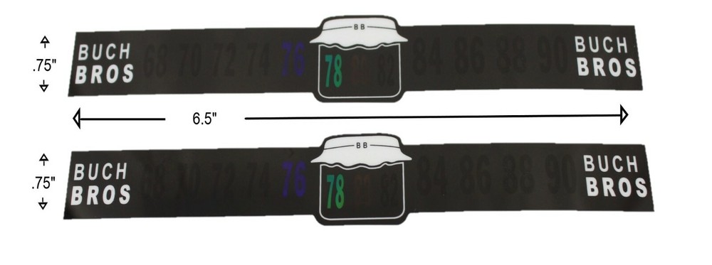 Thermometer Strips - Multi Use - 2 strips per Blister Pack, 50 Packs