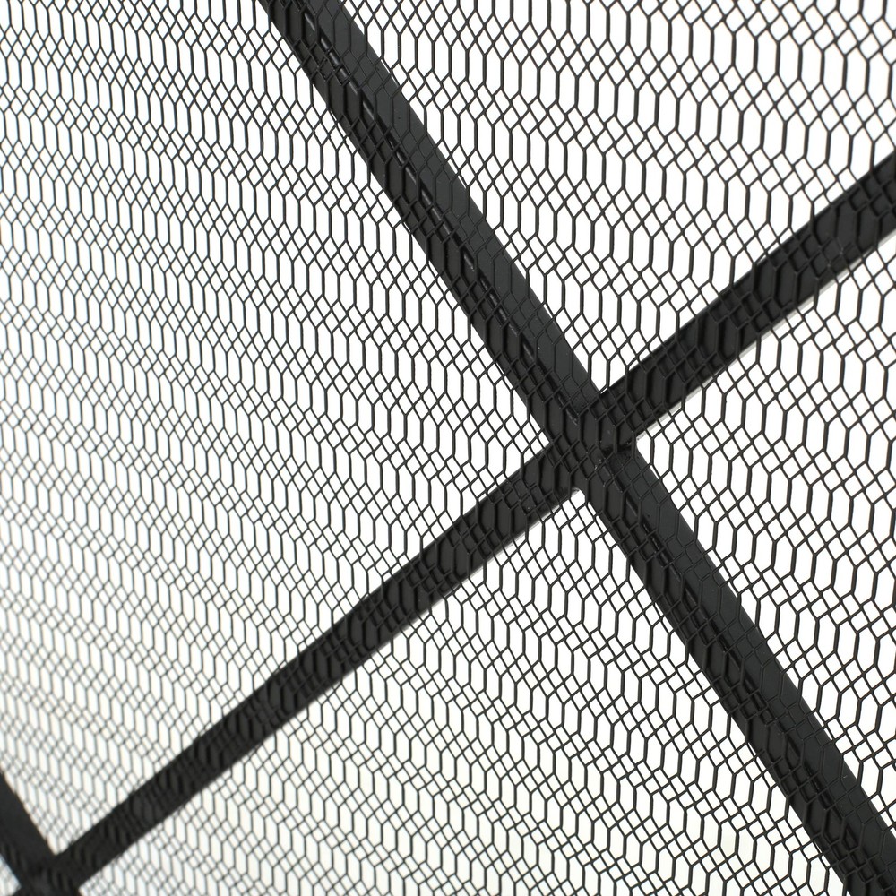 Christopher Knight Home Howell Single Panel Iron Fireplace Screen, Black