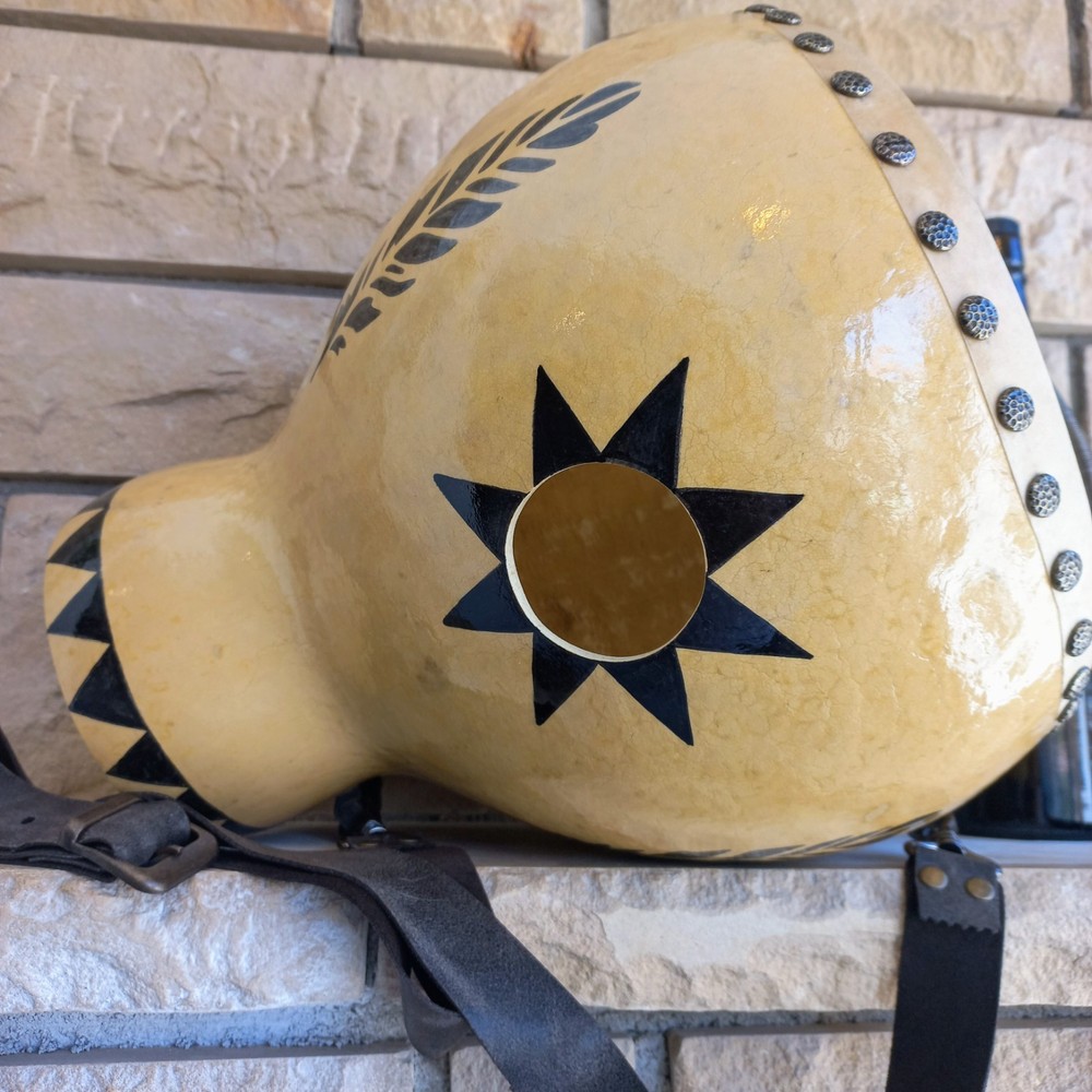 Handcrafted Adjustable Strap Drum - Thunder Gourd, Drum, and Udu Drum Combined