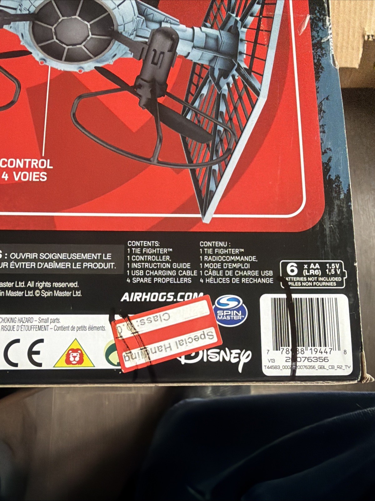 Star Wars AIR HOGS Tie Fighter Drone with Remote (Read Details)