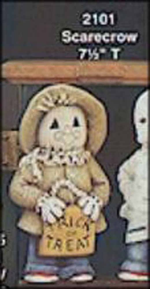 Scarecrow 8" Ceramic Bisque, Ready to Paint