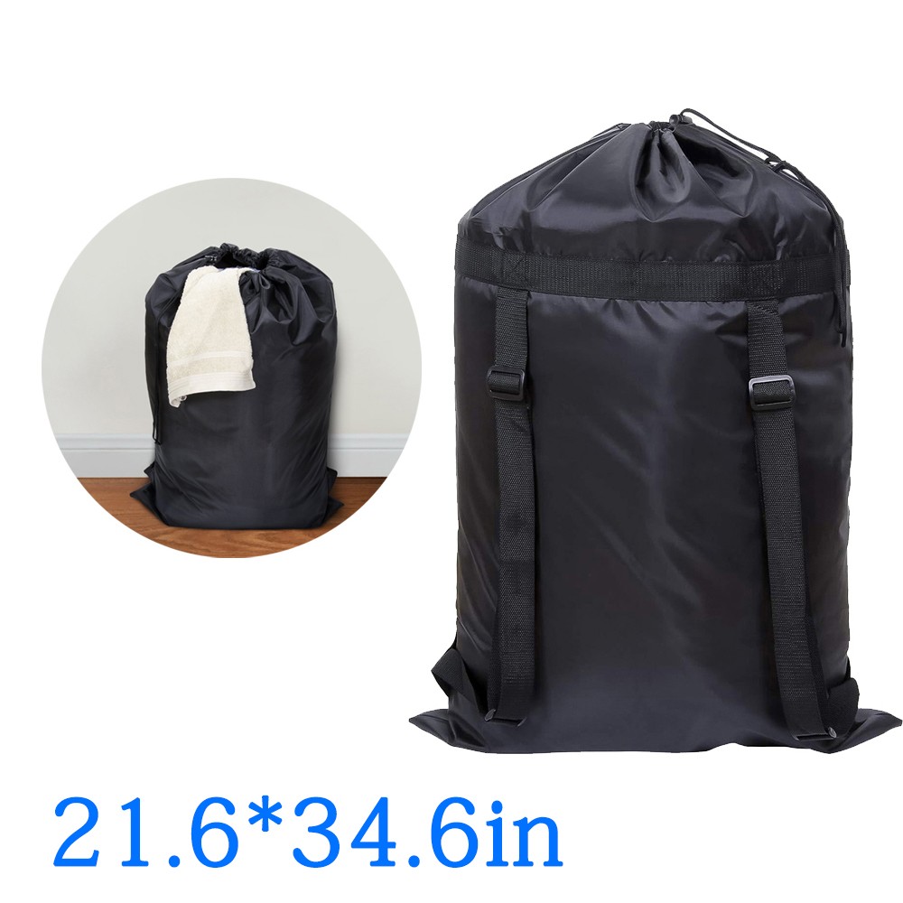 Extra Large Laundry Bag Backpack Heavy Duty Washing Clothes Drawstring