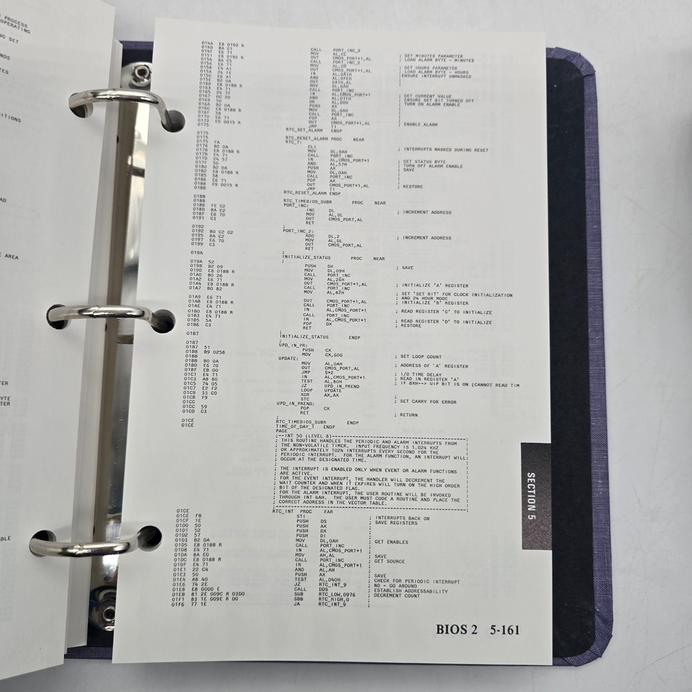 IBM PC AT DOS 3.0 BASIC Manual Set Disk Software Hardware Ref Library Binder Lot